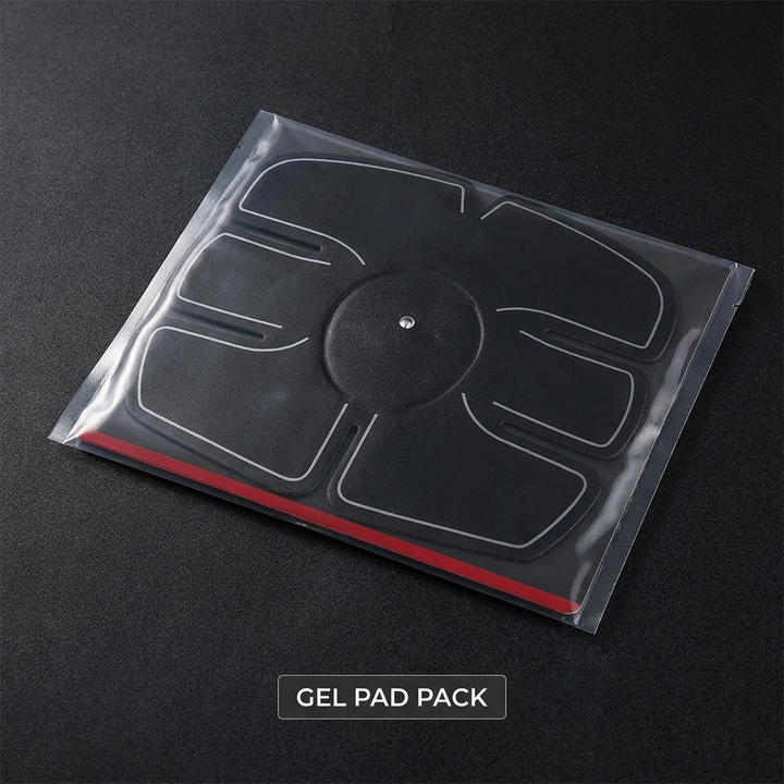 Professional EMS Abs Trainer Abdominal Muscle Stimulator Toning Belt - Gel Pad Pack