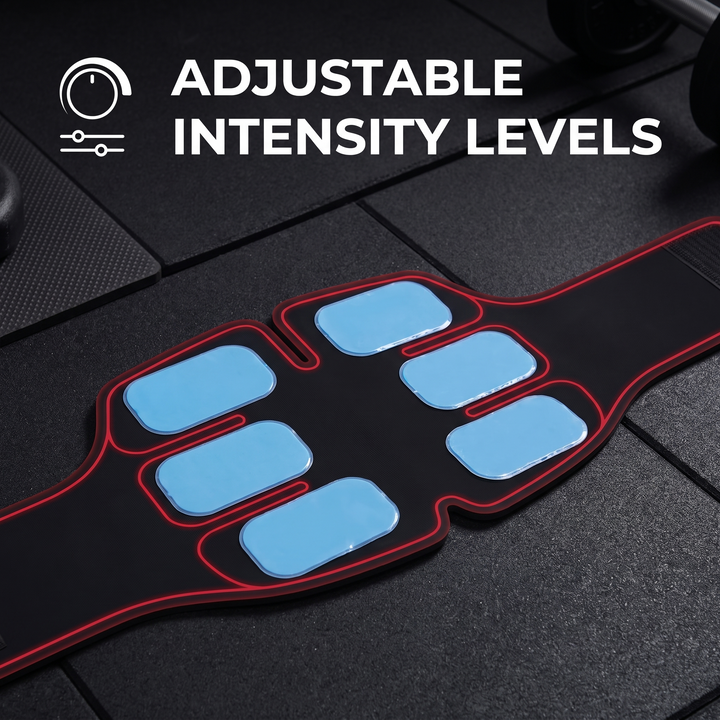 Professional EMS Abs Trainer Abdominal Muscle Stimulator Toning Belt - Adjustable Intensity Levels