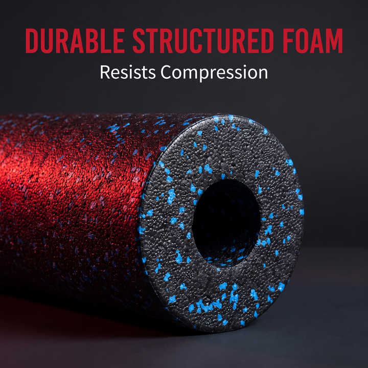 EPP Foam Roller - Durable Structured Foam Close-Up