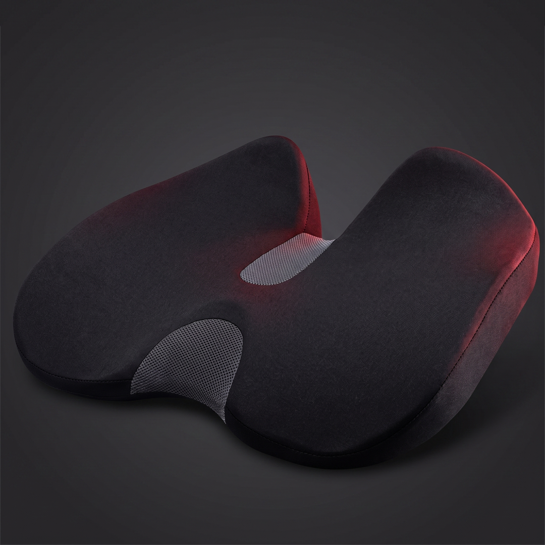 Ergonomic Memory Foam Seat Cushion - Black variant