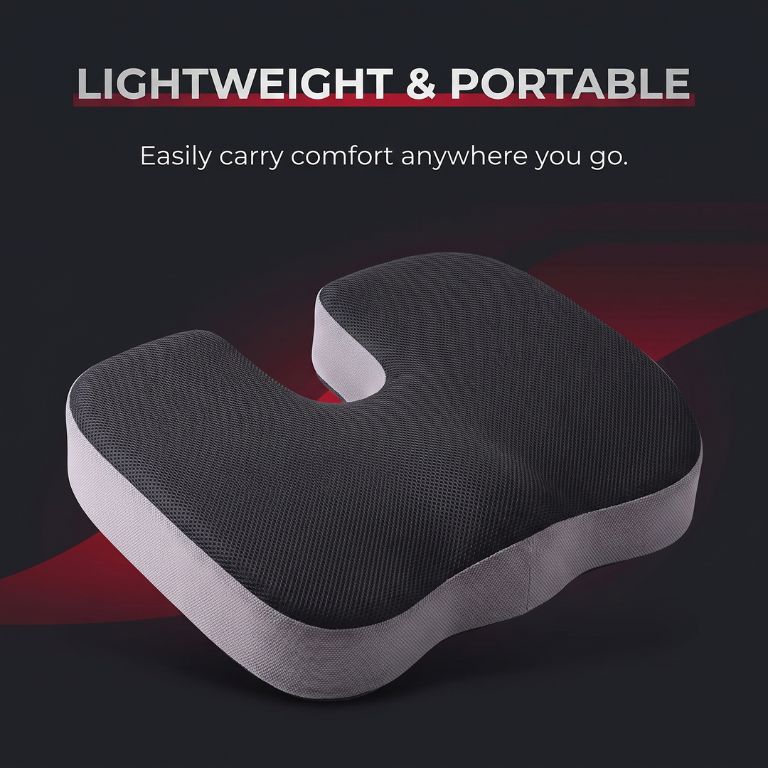 Ergonomic Memory Foam Seat Cushion - lightweight and portable feature
