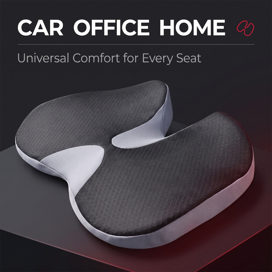 Ergonomic Memory Foam Seat Cushion - car office home versatility feature