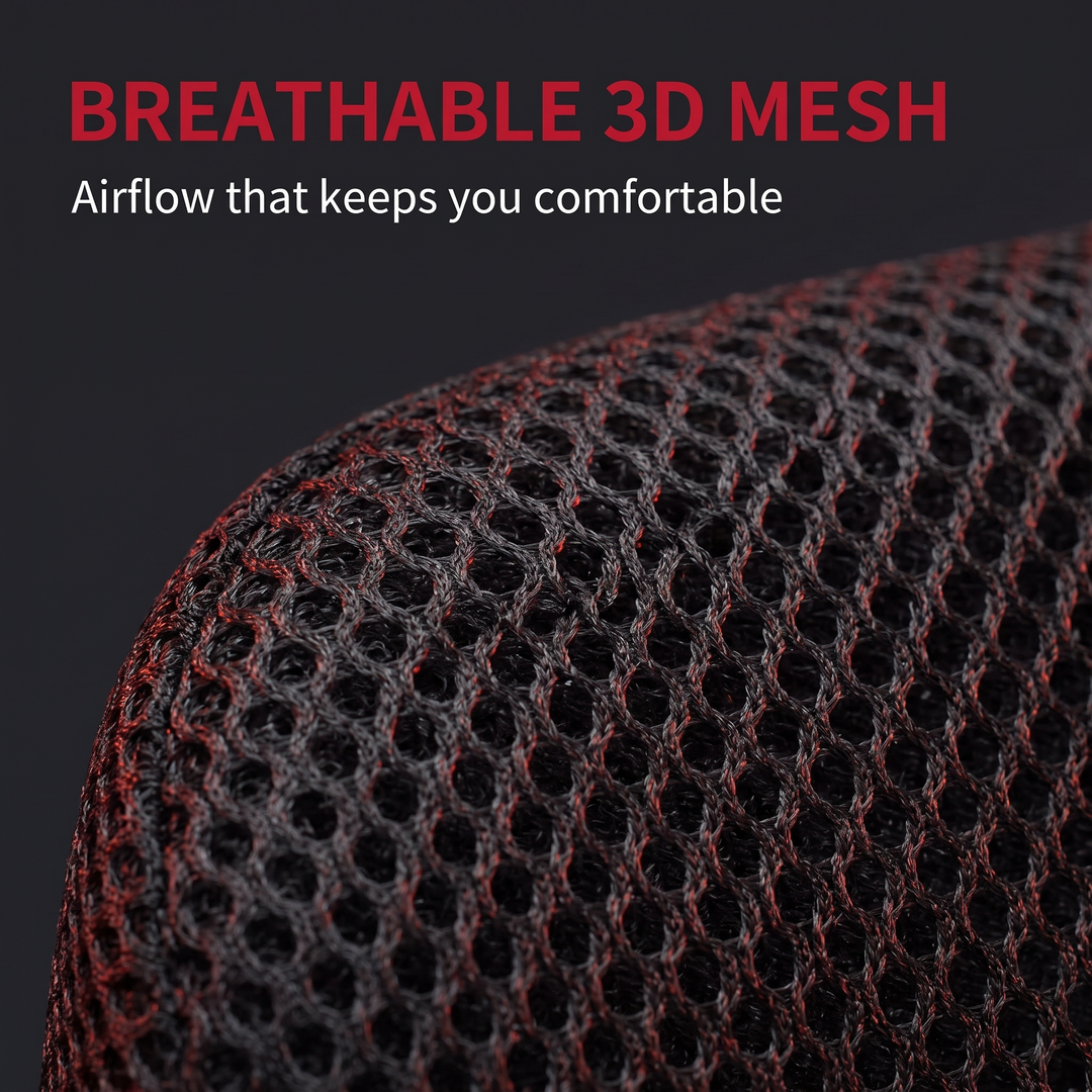 Ergonomic U-Shape Memory Foam Seat Cushion - Breathable 3D Mesh Fabric Detail