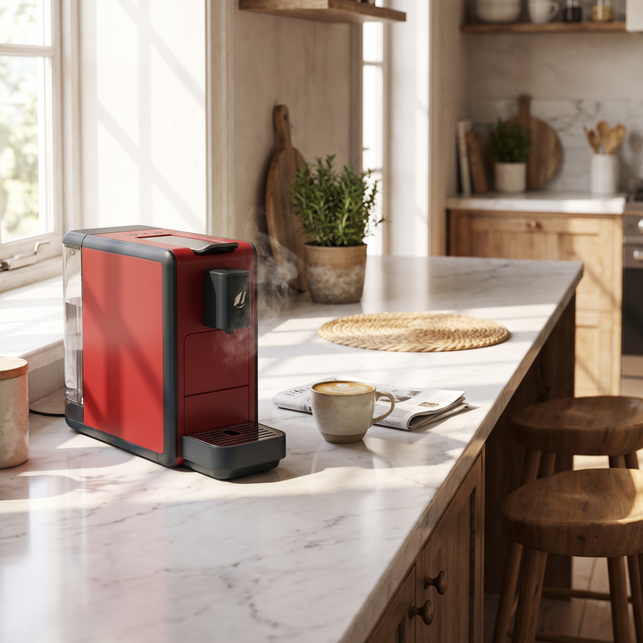 Portable Electric Espresso Coffee Maker - Red - lifestyle home kitchen