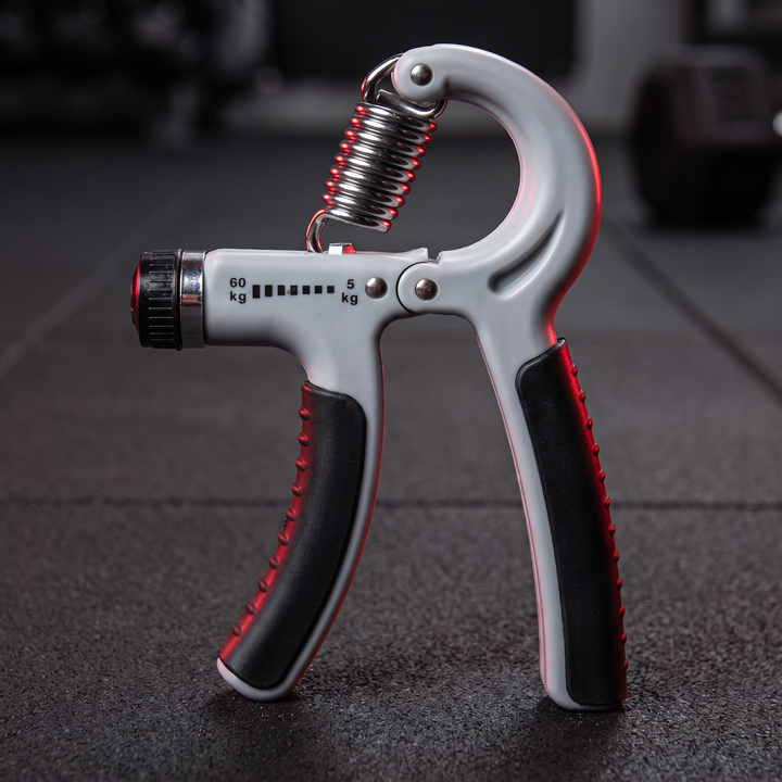 Adjustable Hand Grip Strengthener Forearm Finger Trainer Resistance Exercise Tool Rehabilitation Strength Home Gym Workout - Gray 2 variant