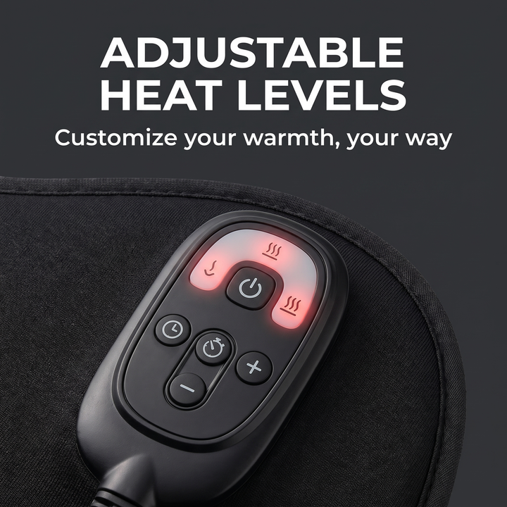 Therapeutic Electric Heating Vibrating Massage Pad for Back Lumbar Shoulder Muscle Relief Seat Cushion Car Office Home Use