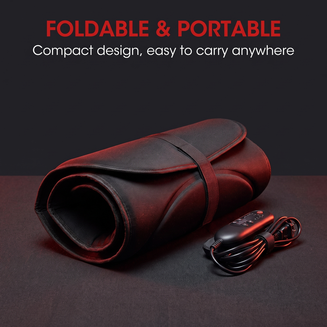 Therapeutic Electric Heating Vibrating Massage Pad for Back Lumbar Shoulder Muscle Relief Seat Cushion Car Office Home Use