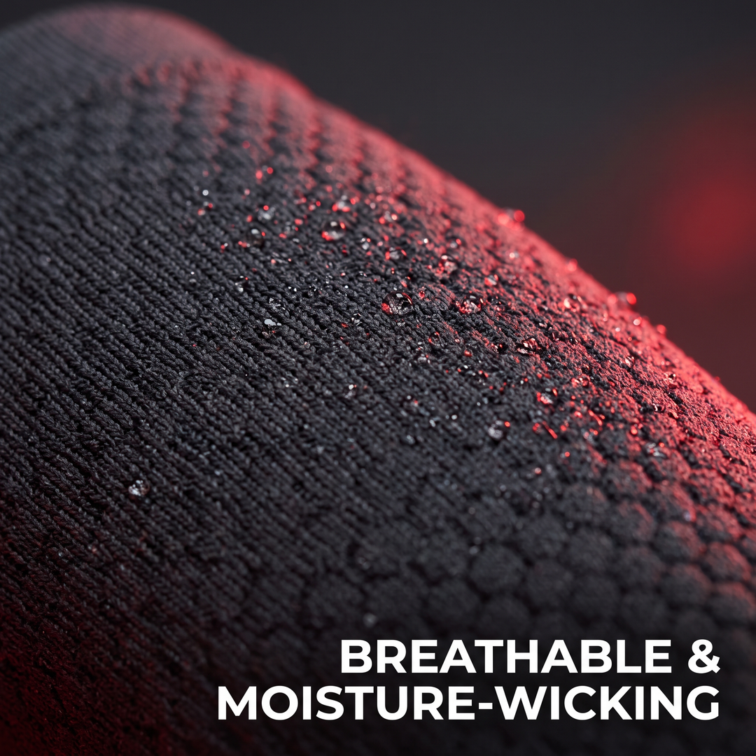 Ergonomic Calf Compression Sleeves Men Women Leg Compression Sleeve Footless Support Socks Pair - Breathable Moisture-Wicking Fabric