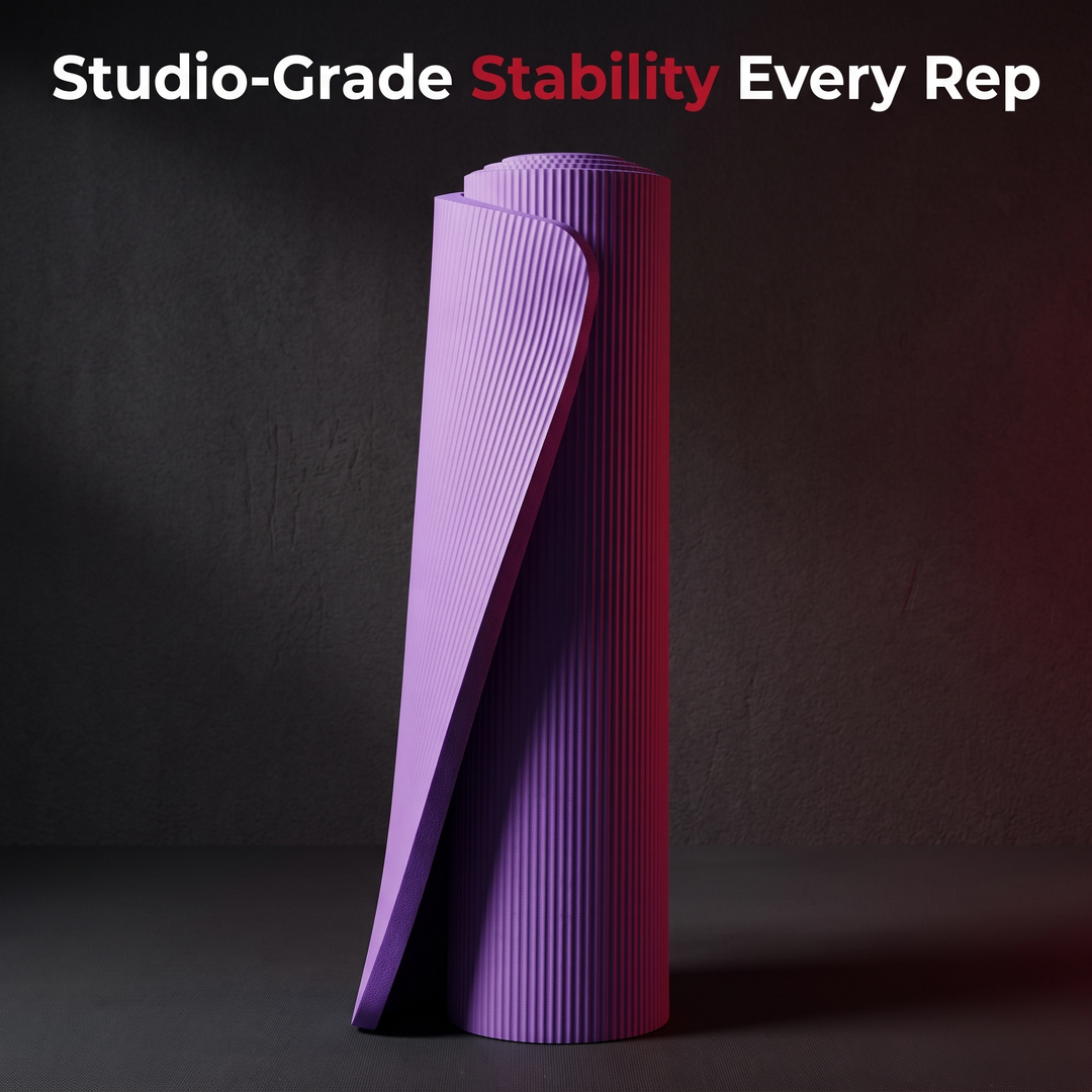 Professional Thick Exercise Mat Non-Slip Yoga Mat Pilates Fitness Training Mat - Studio-Grade Stability Every Rep