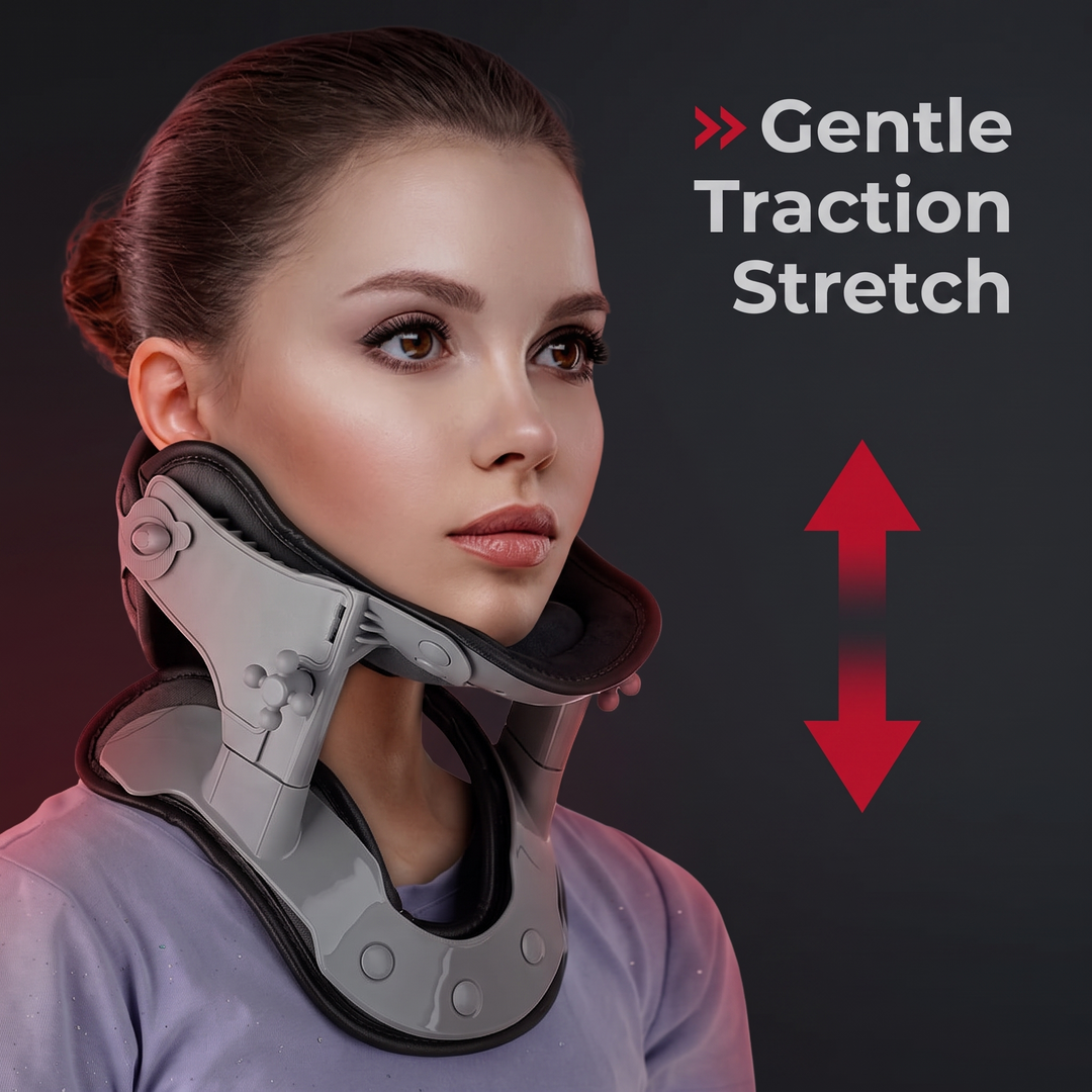 Adjustable Infrared Heating Neck Traction Collar - Gentle Traction Stretch