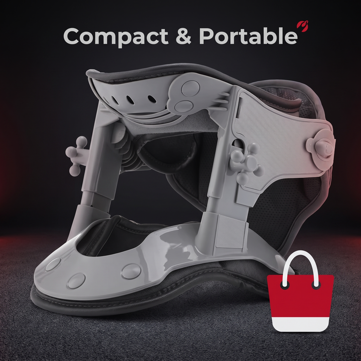 Adjustable Infrared Heating Neck Traction Collar - Compact and Portable Design
