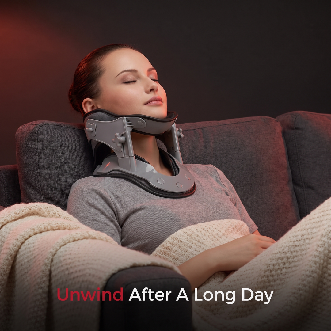 Adjustable Infrared Heating Neck Traction Collar - Unwind After A Long Day