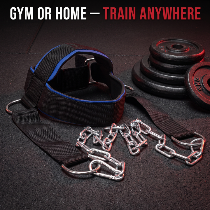 Professional Neck Training Harness - gym or home train anywhere