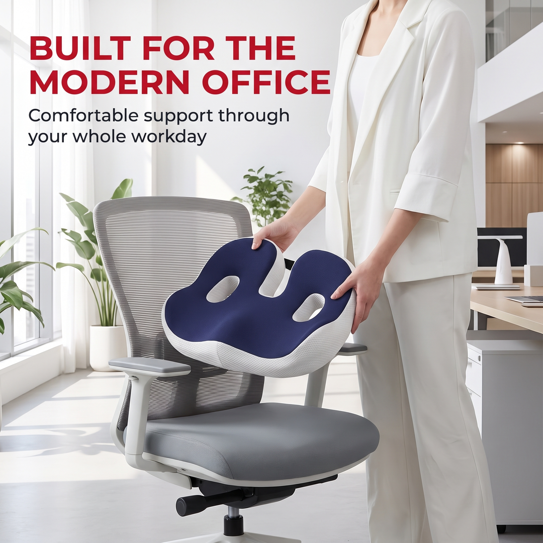 Ergonomic Memory Foam Seat Cushion - Built for the Modern Office