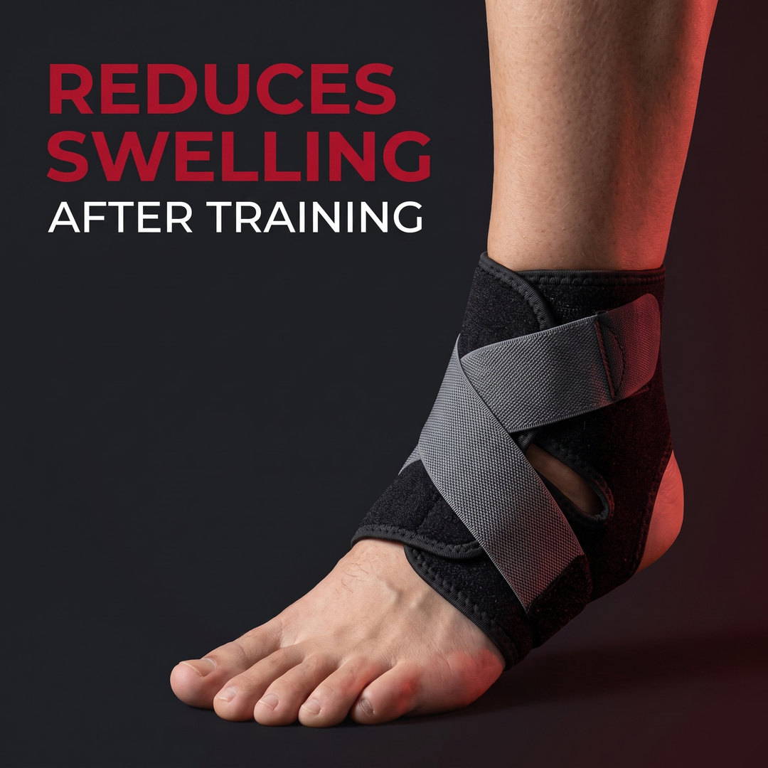 Adjustable Ankle Support Wrap - helps reduce swelling after training