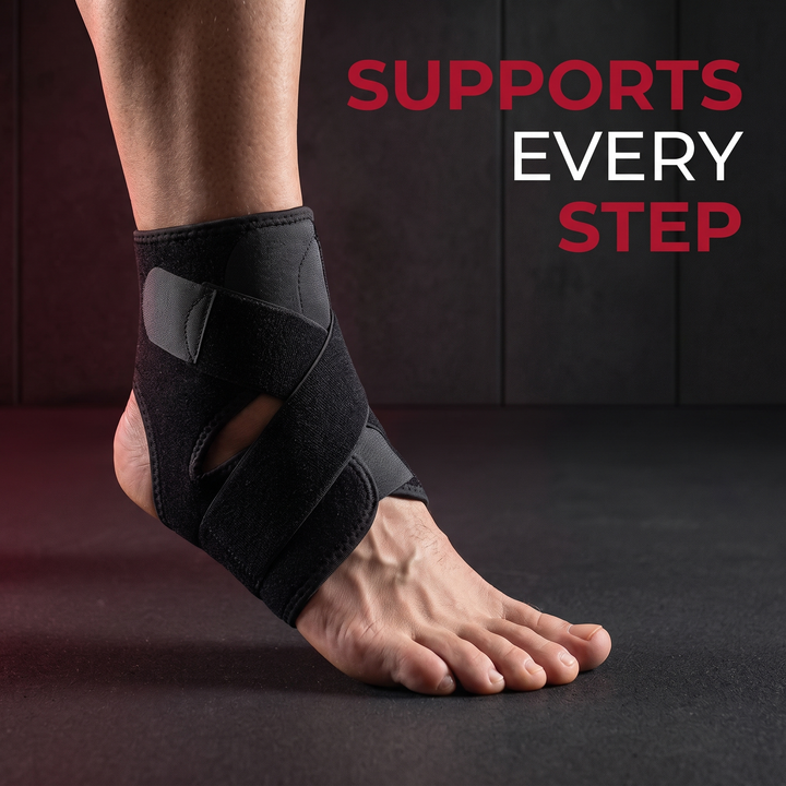 Adjustable Ankle Support Wrap - supports every step during activity