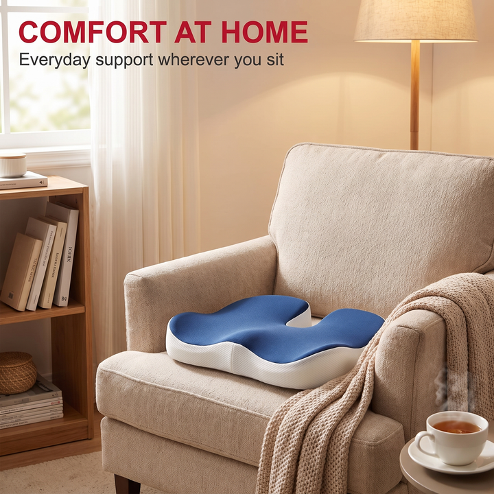 Ergonomic Memory Foam Seat Cushion - Comfort At Home