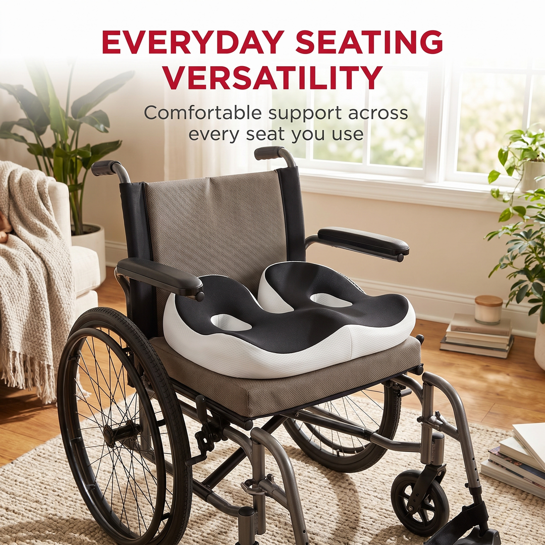Ergonomic Memory Foam Seat Cushion - Everyday Seating Versatility