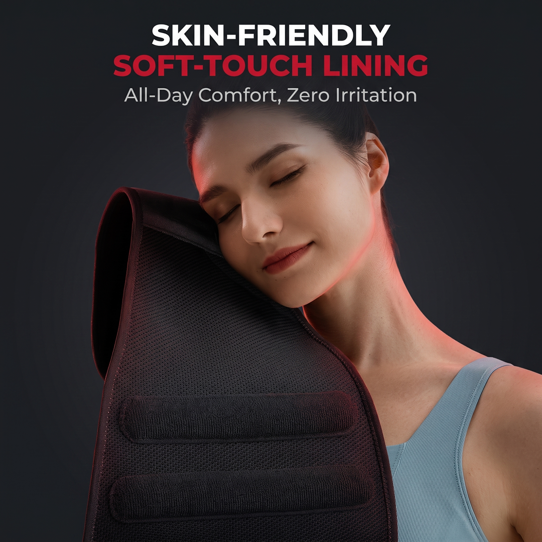 Adjustable Lower Back Brace Lumbar Support Belt - Skin-Friendly Soft-Touch Lining