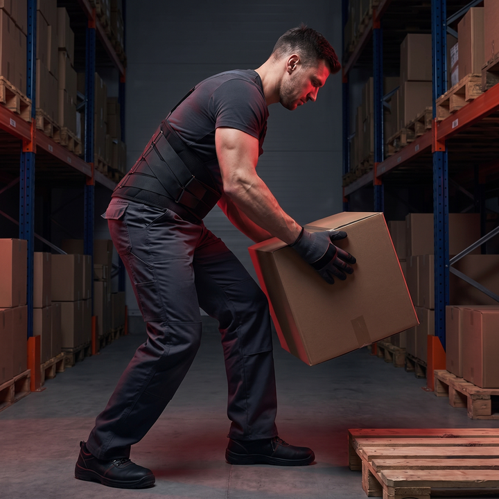 Adjustable Lower Back Brace Lumbar Support Belt - Warehouse Lifting Support