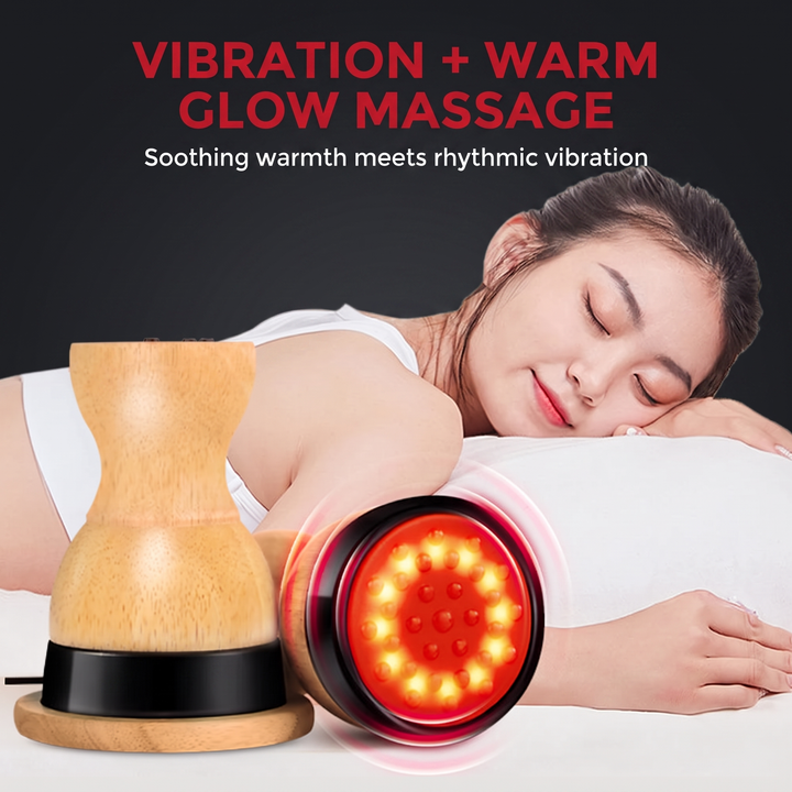 Gua Sha Massage Tool with Vibration and Warm Glow Massage Head