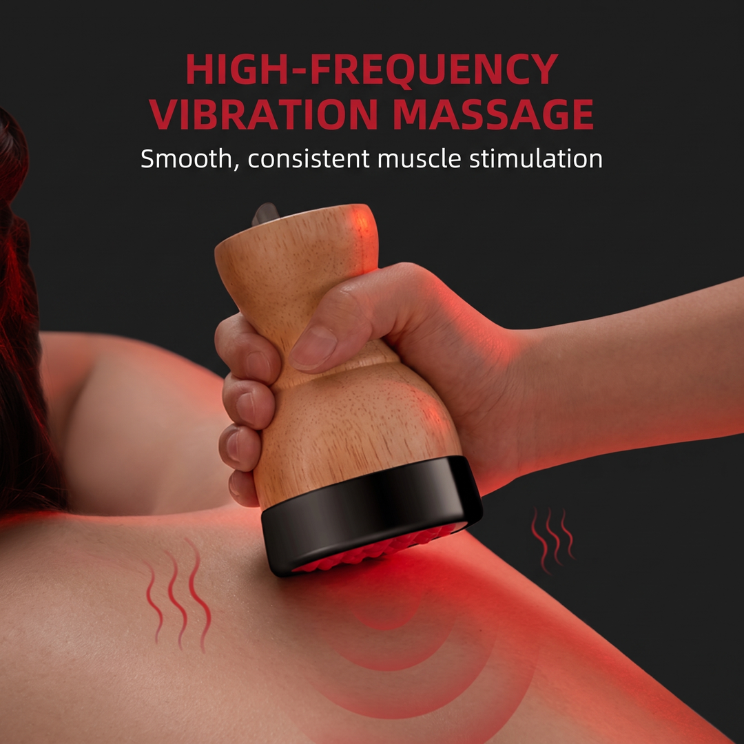 Gua Sha Massage Tool High-Frequency Vibration on Upper Back