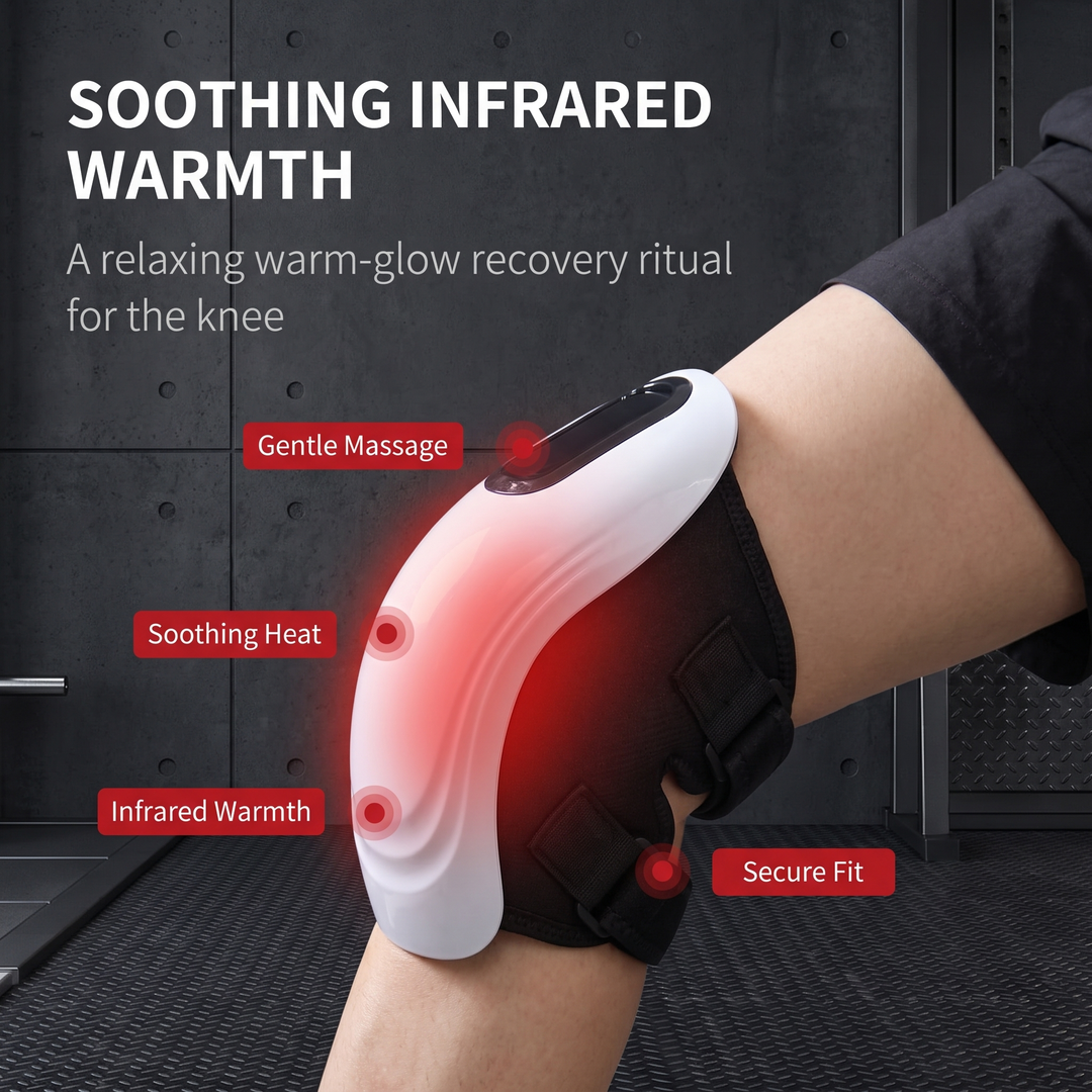 Adjustable Knee Massager - Soothing Infrared Warmth Feature