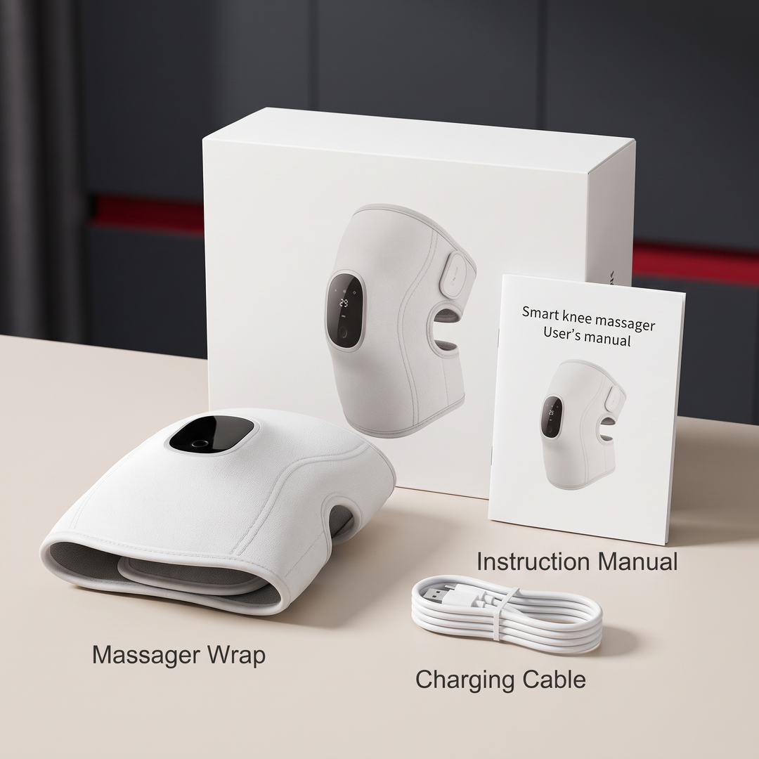 Adjustable Knee Massager - Package Includes Wrap, Manual &amp; Cable