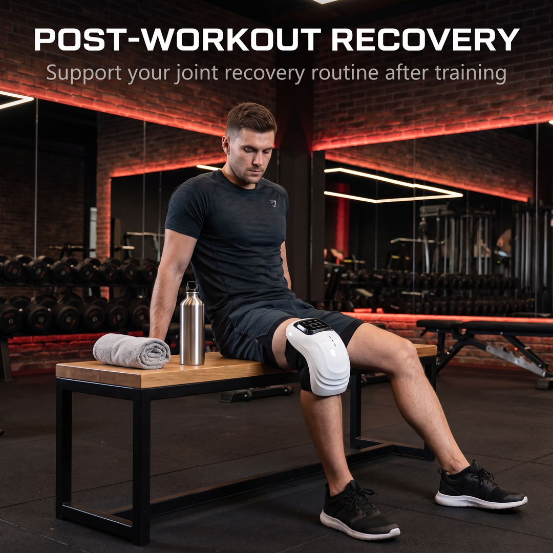 Adjustable Knee Massager - Post-Workout Recovery Lifestyle