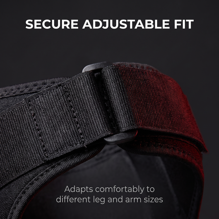 Adjustable Knee Massager - Secure Adjustable Strap Detail