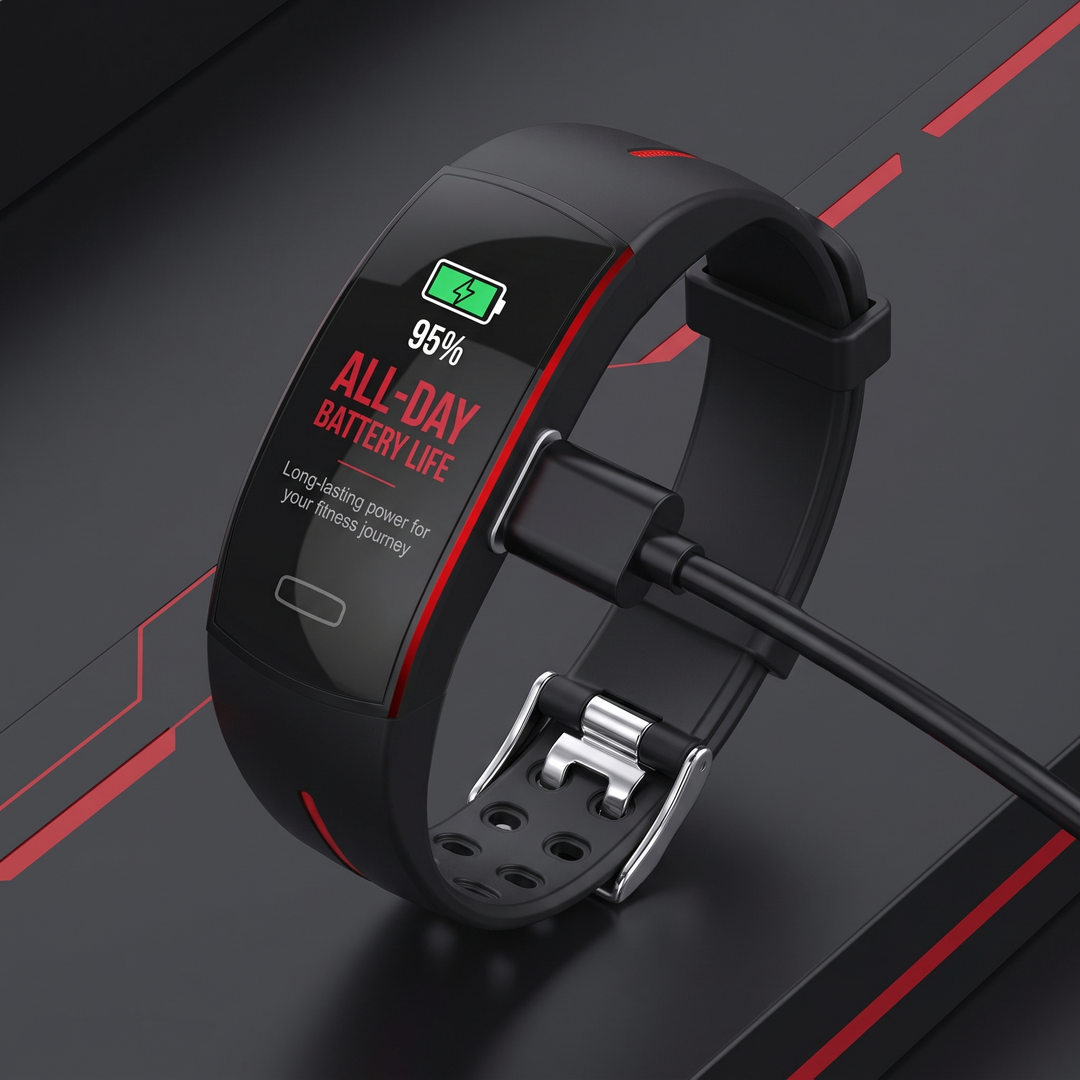 PHYSIOATHLETX Smart Fitness Band all-day battery life for your fitness journey
