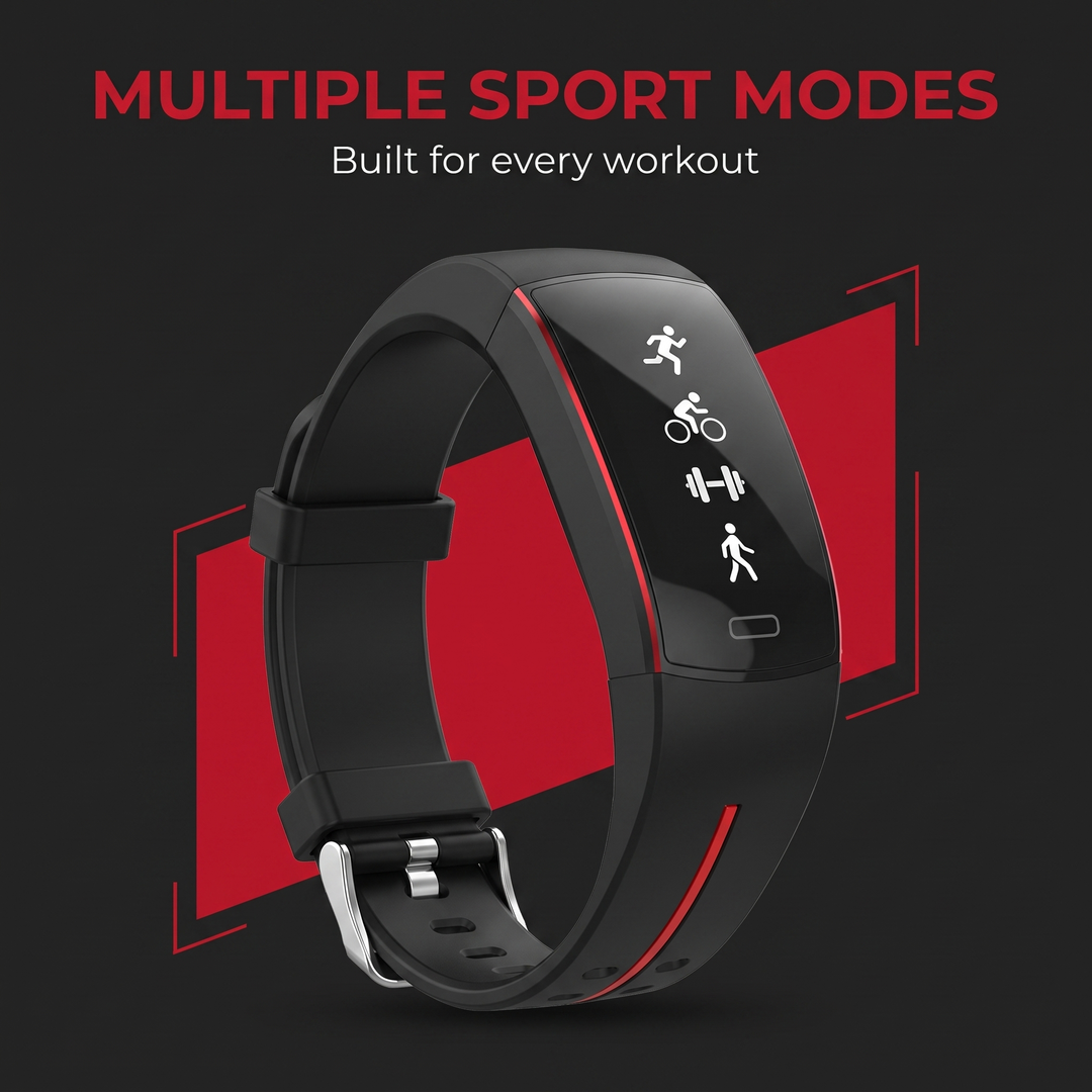PHYSIOATHLETX Smart Fitness Band multiple sport modes for every workout