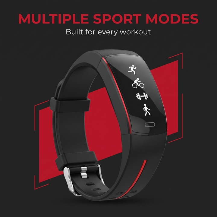 PHYSIOATHLETX Smart Fitness Band multiple sport modes for every workout