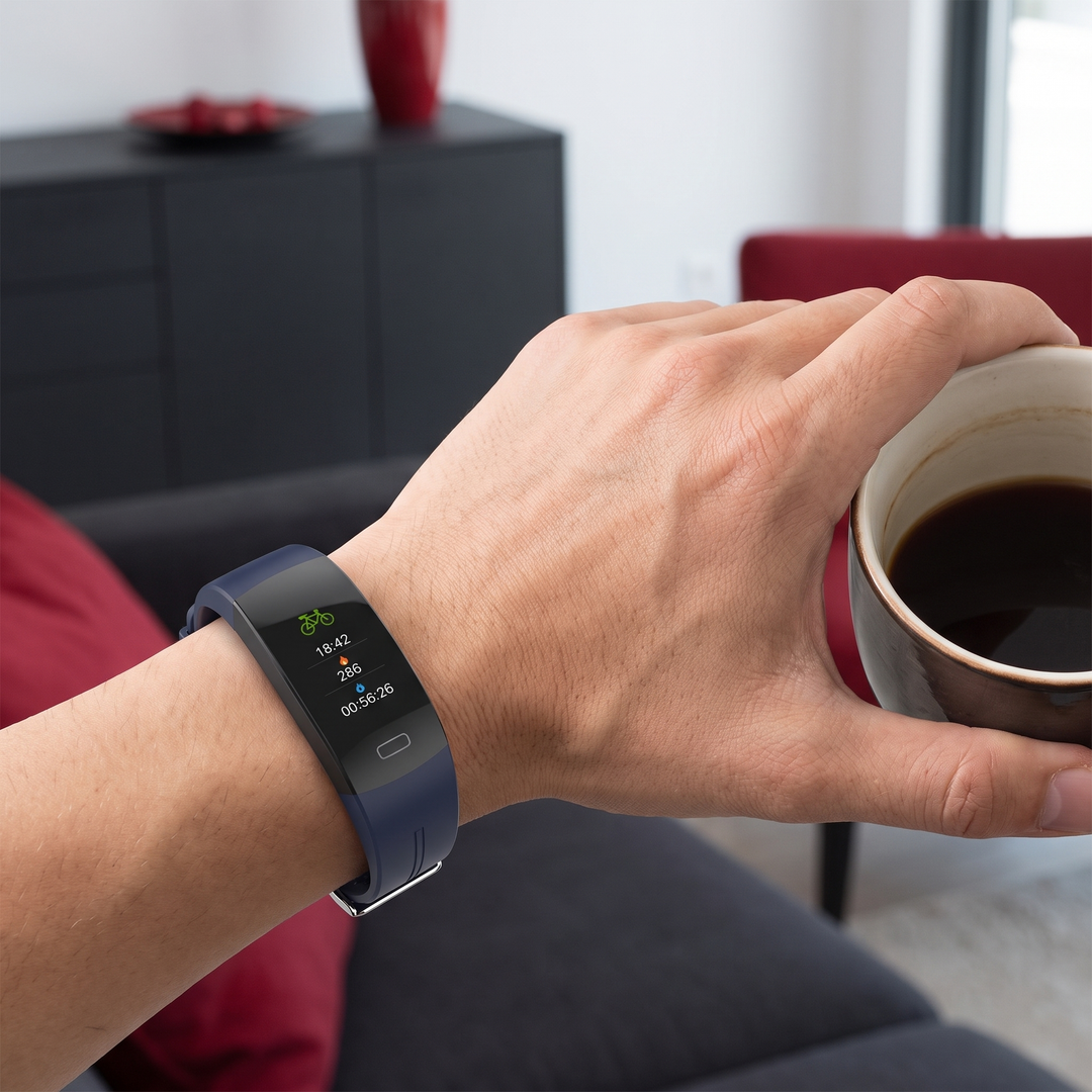 PHYSIOATHLETX Smart Fitness Band worn for everyday casual daily wear