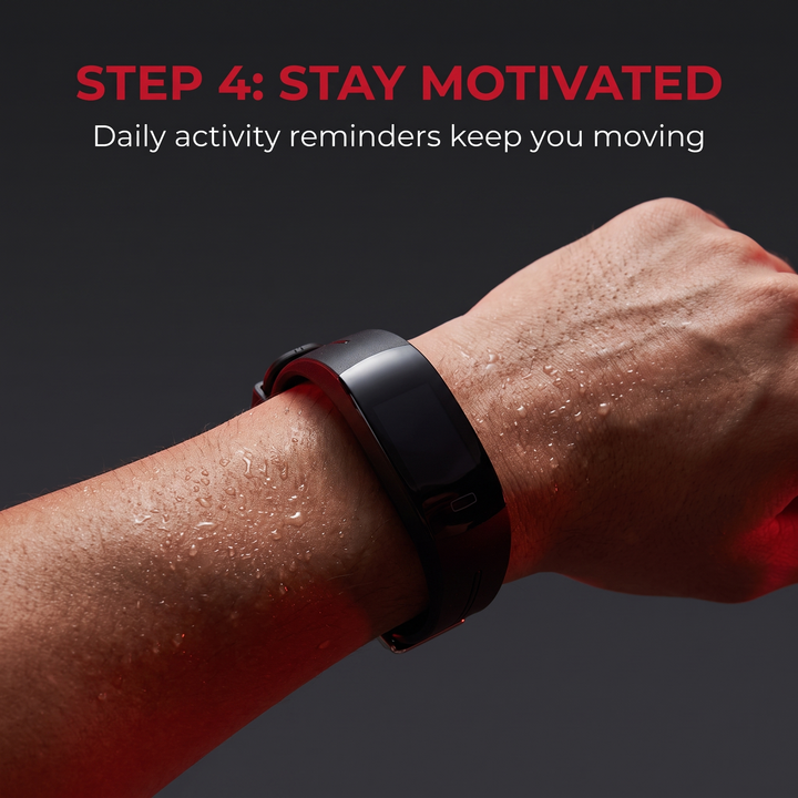 Step 4: stay motivated with daily activity reminders from your fitness band
