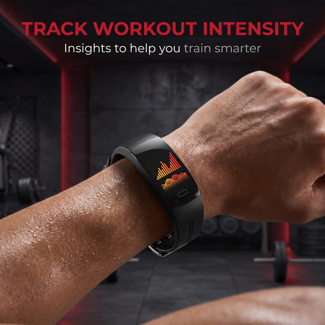 Smart fitness band tracking workout intensity insights for smarter training
