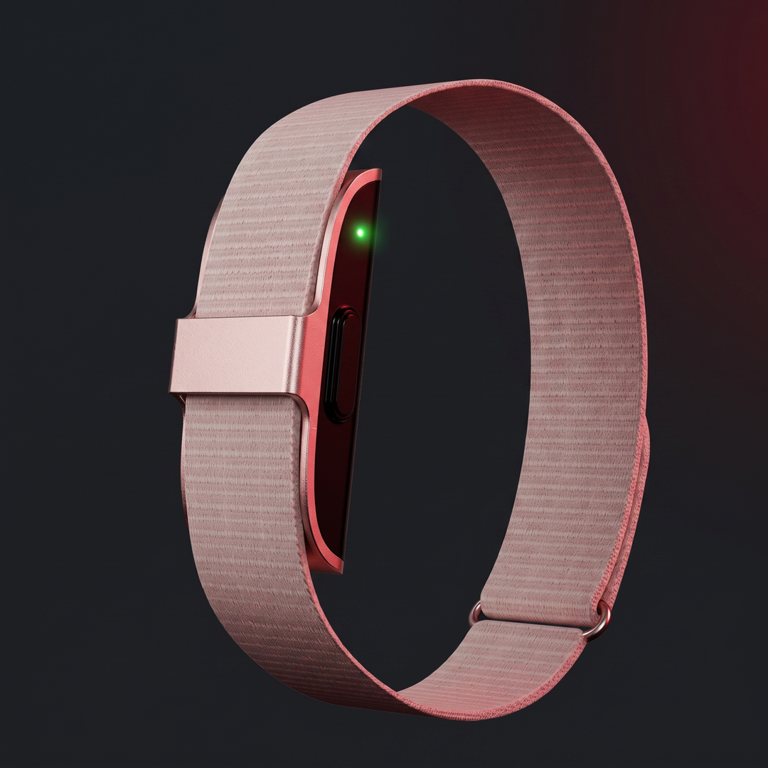 Smart Fitness Tracker Wristband in rose gold - sport activity watch