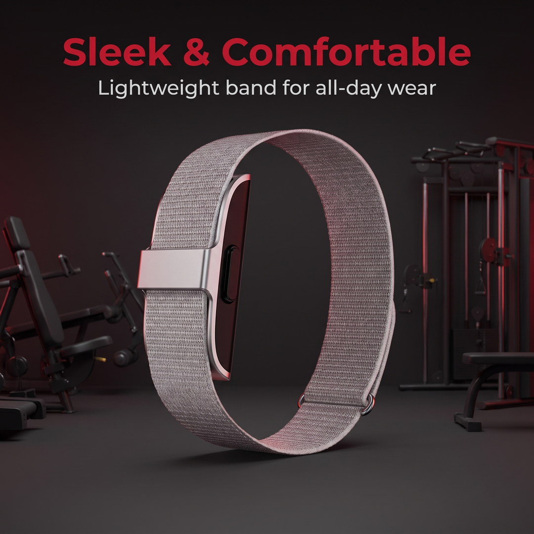 Smart Fitness Tracker Wristband - sleek comfortable band design