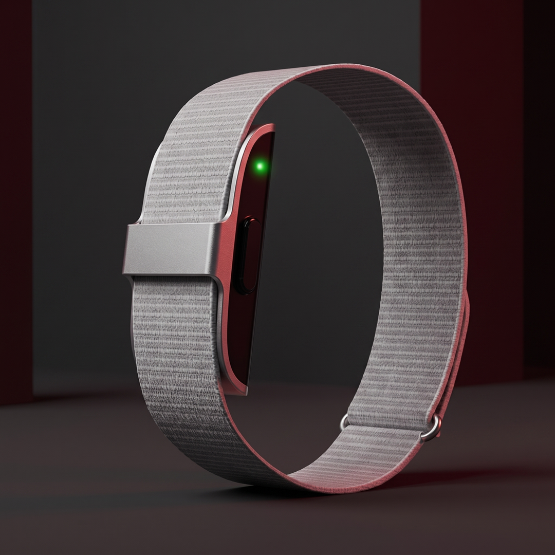 Smart Fitness Tracker Wristband in silver - sport activity watch
