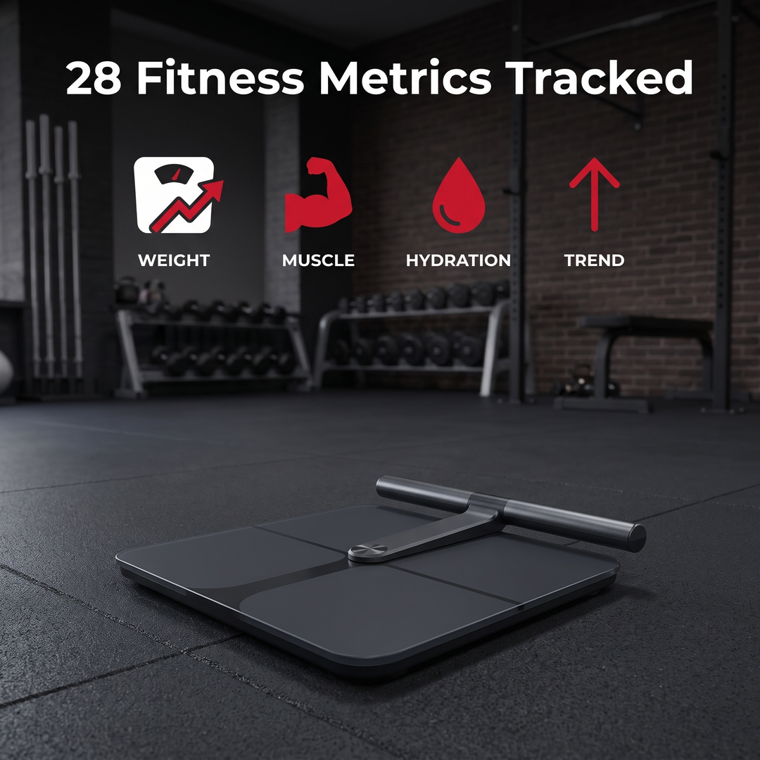 Tracks 28 fitness metrics for your training journey