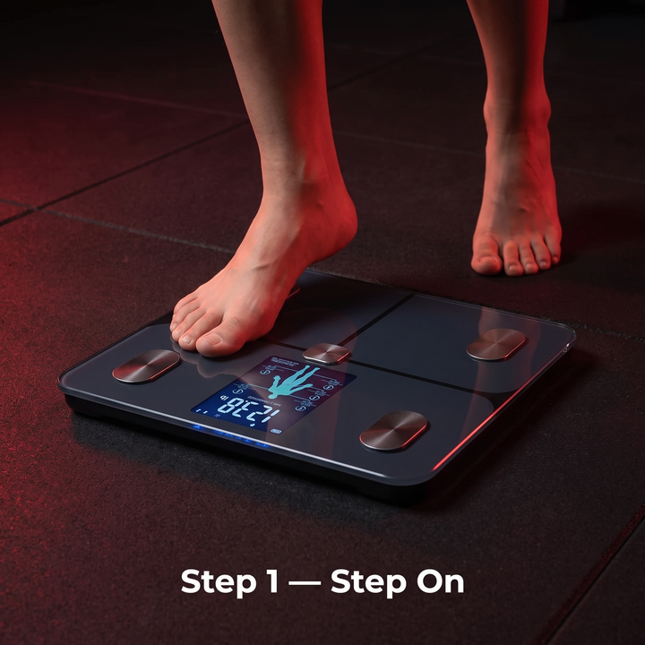 Step 1: step on the scale to begin tracking