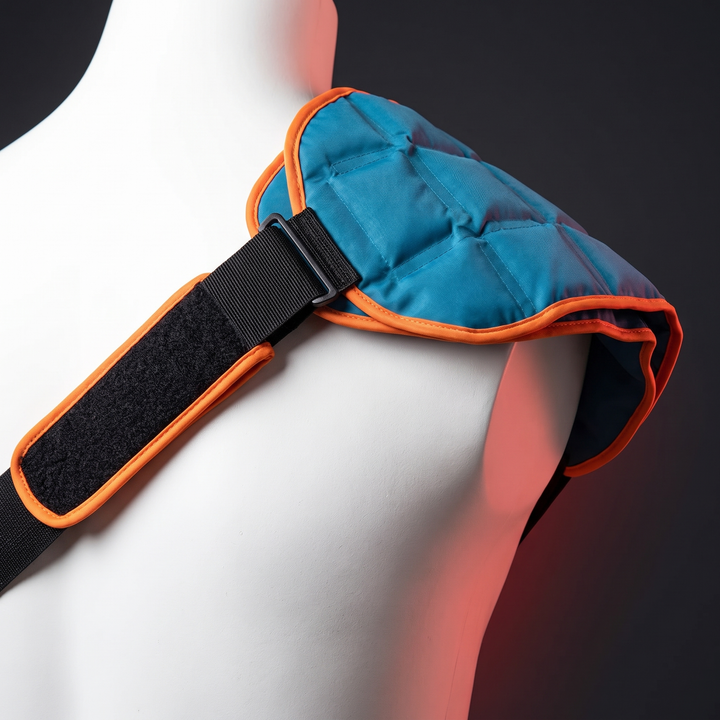 Adjustable strap and closure system on the recovery compress wrap