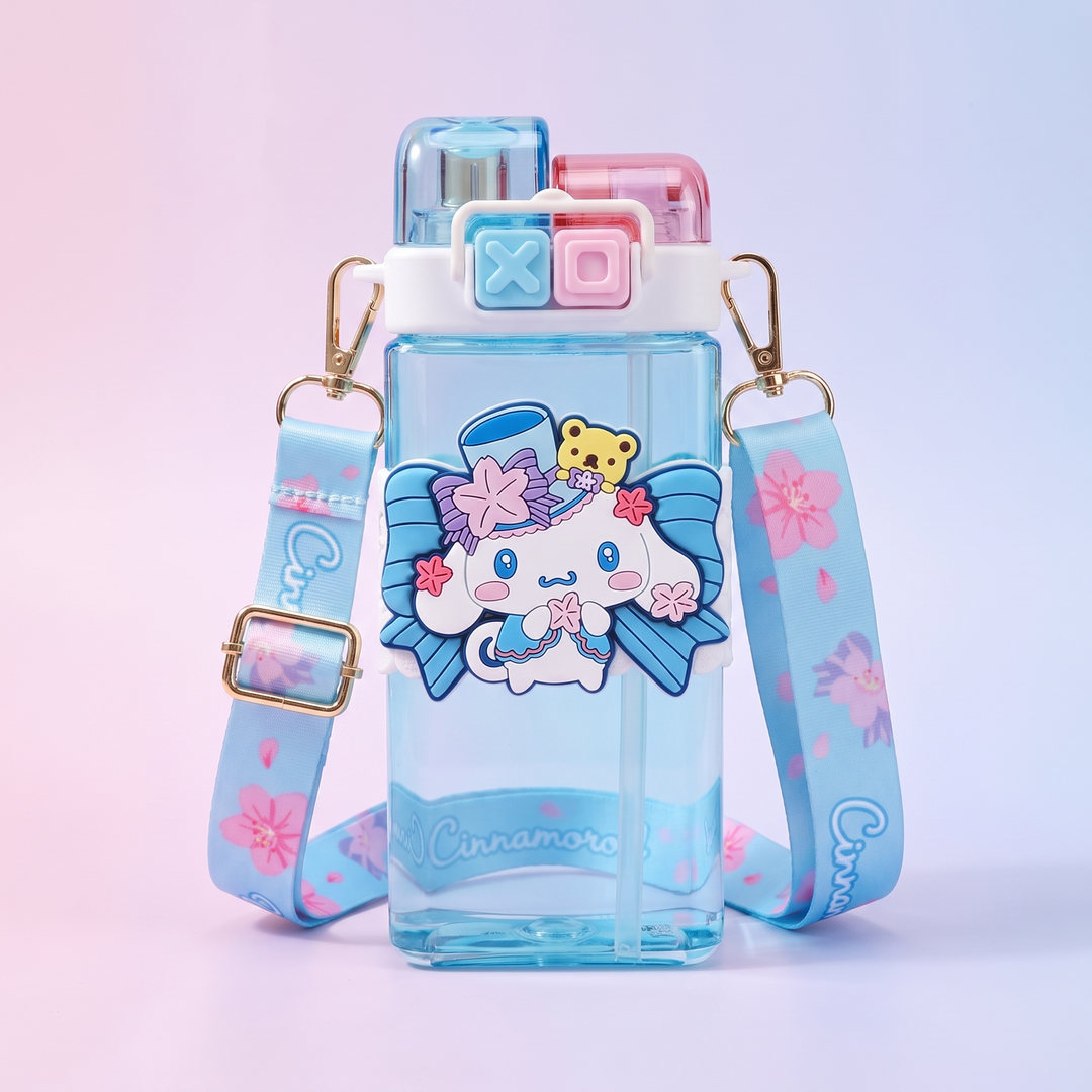 Kawaii Cartoon Straw Tumbler Cup - Cinnamoroll-A Design