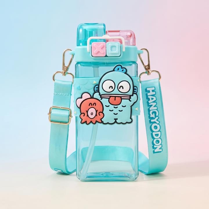 Kawaii Cartoon Straw Tumbler Cup - Hangyodon Design