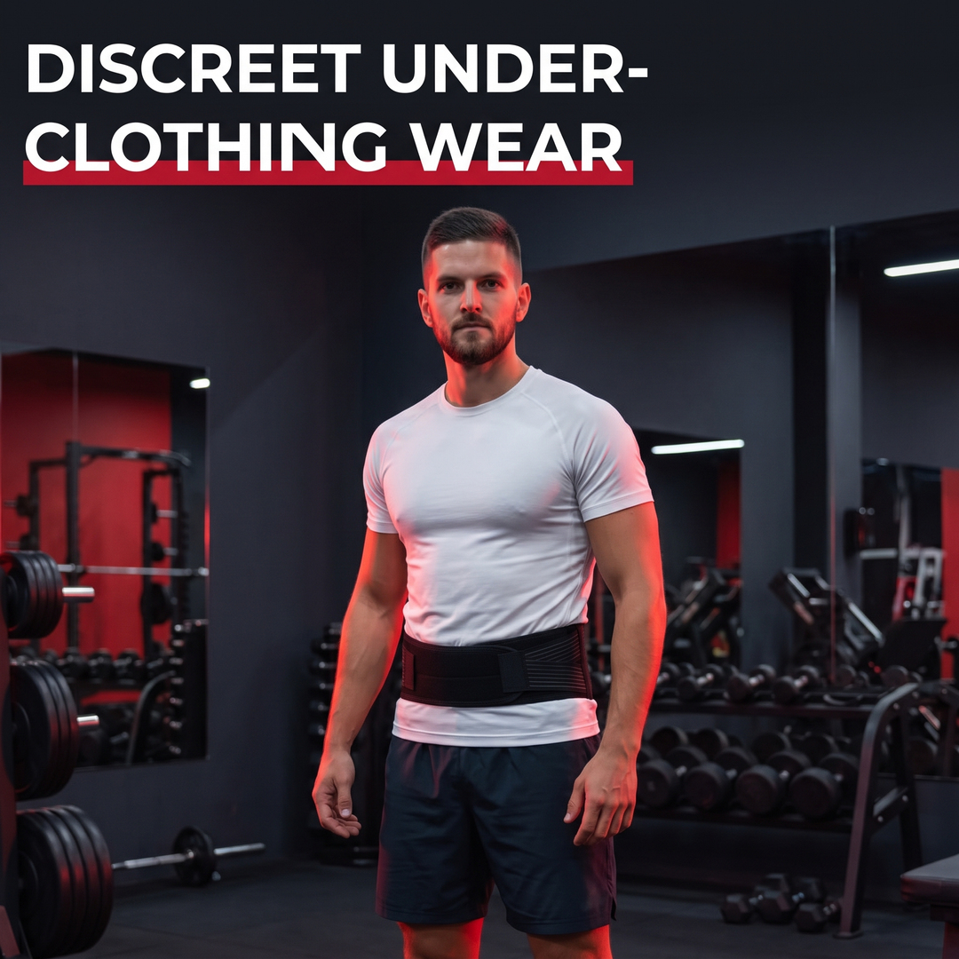 Slim, discreet profile worn comfortably under everyday clothing