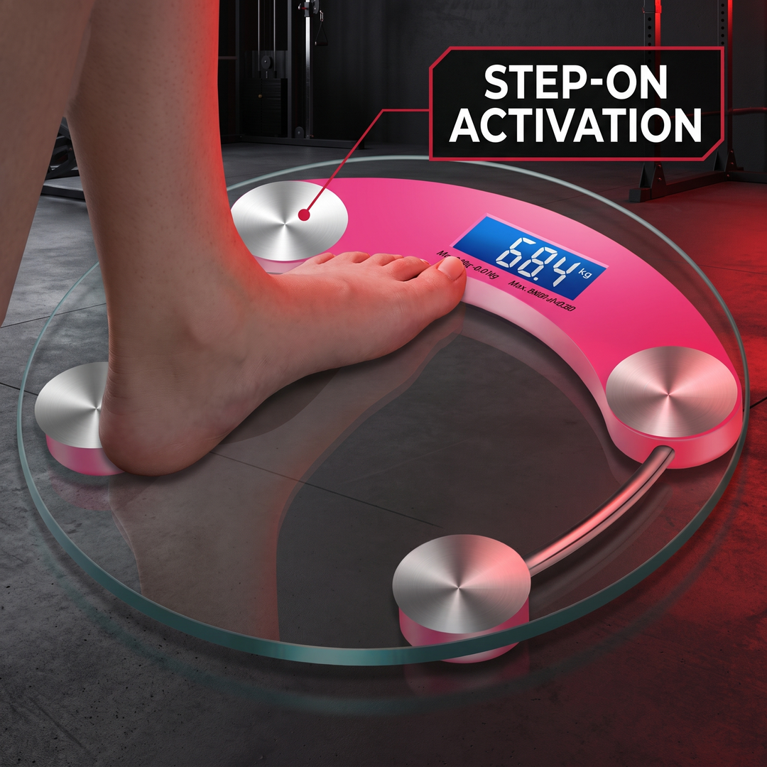 Step-on auto activation - quick convenient fitness weight tracking