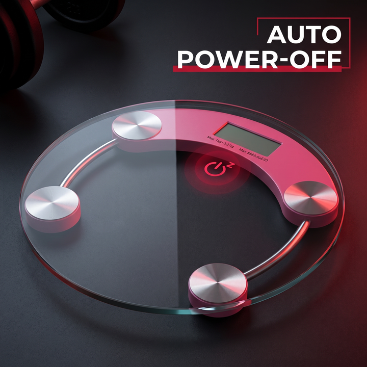 Auto power-off function - energy-saving fitness scale feature