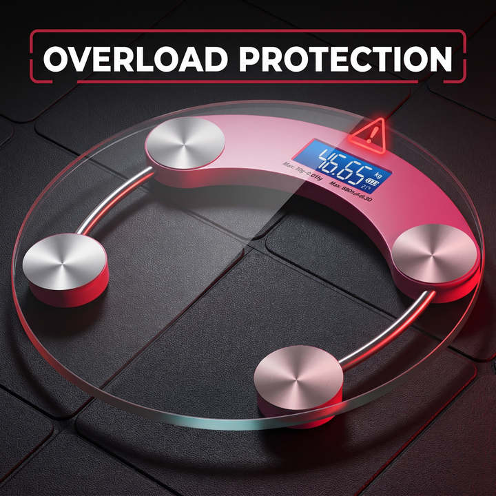 Overload indicator protection - durable precision fitness scale