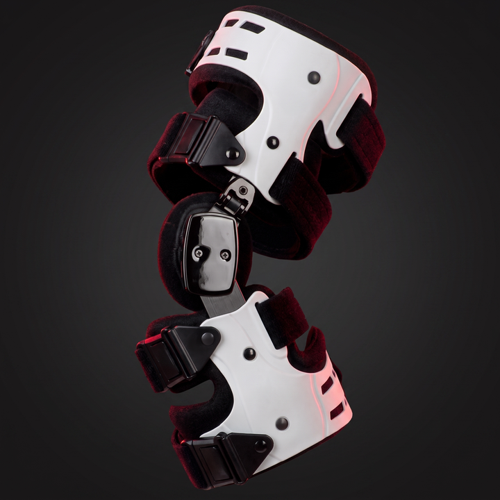 Adjustable OA Unloader Knee Brace - hinged support frame hero shot