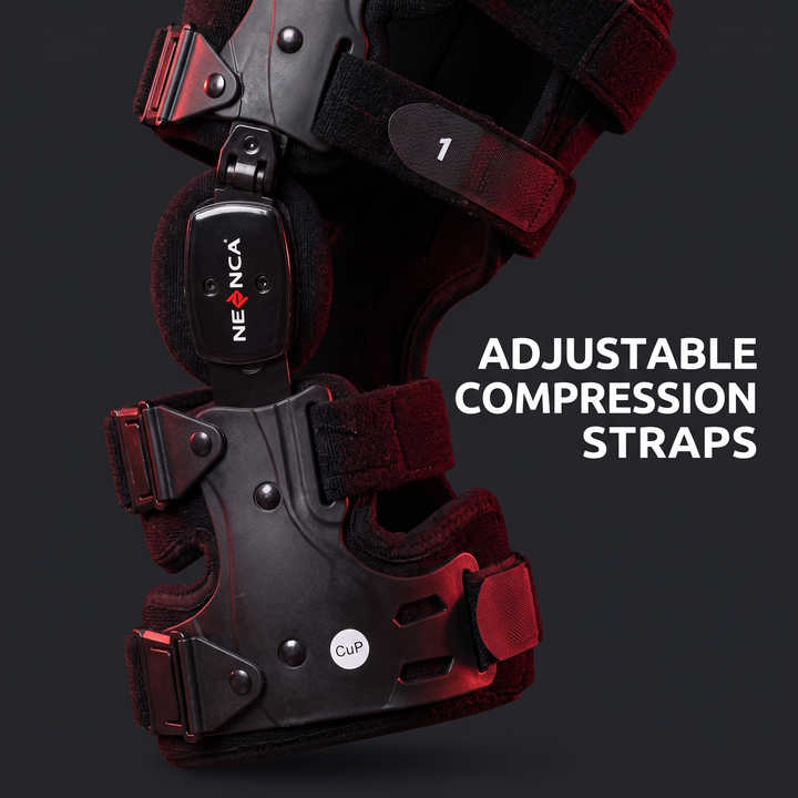 Adjustable compression strap closure system detail